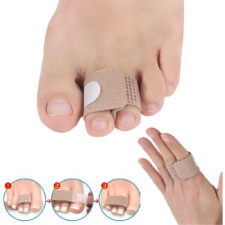 Toe Splint Straightener Wrap Anti-Slip Brace Corrector for Hammer Toe Broken Toe