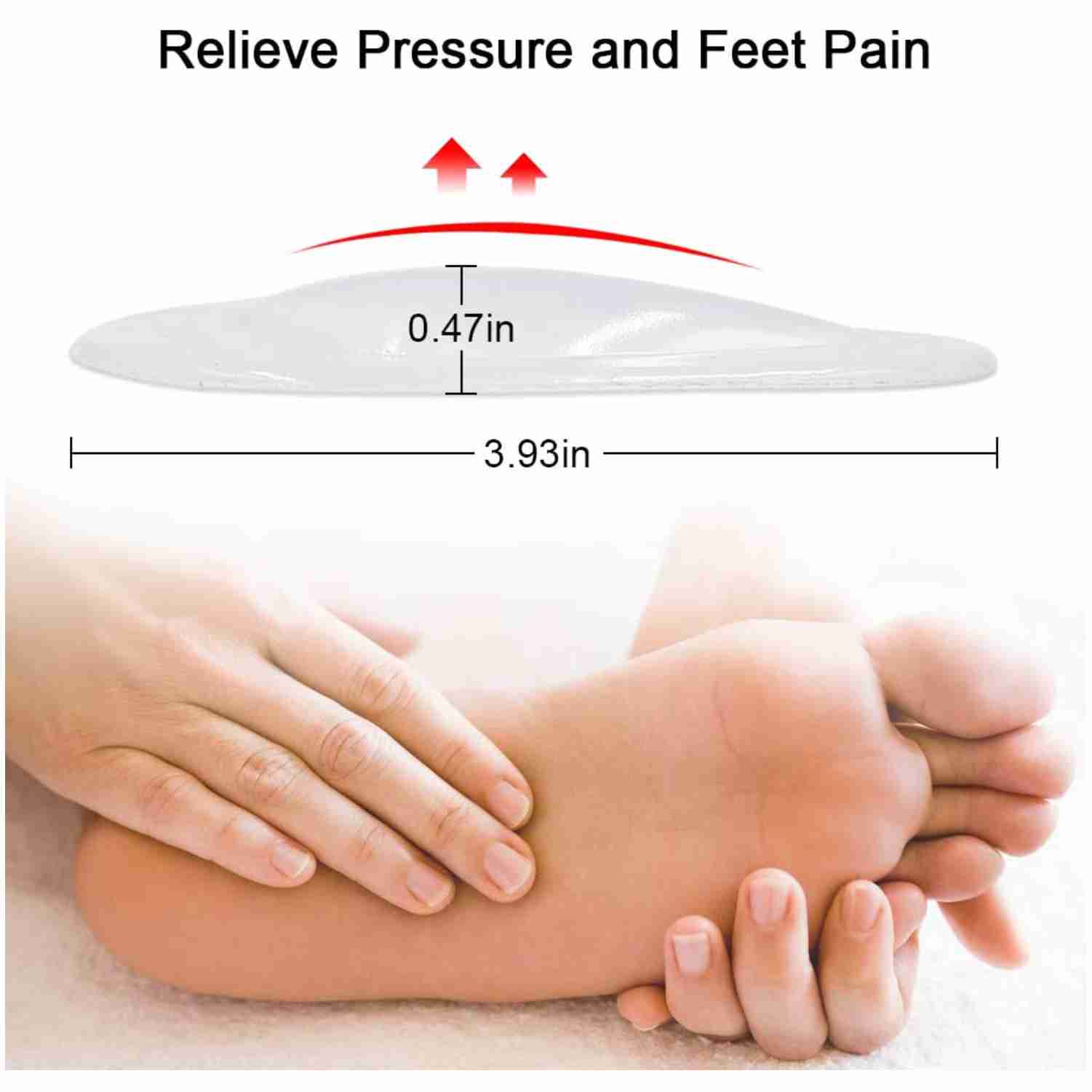 Arch Support Gel Shoe Insoles for Flat Feet Pakistan